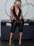 Astrid Deep V Capri Set